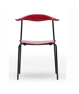 Chair with armrests, Model Ch88 T red