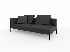 Sofa with one armrest left 2,5 seater JAAN LIVING black