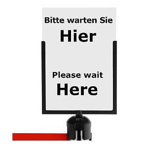 Sign-holder A4 portrait format