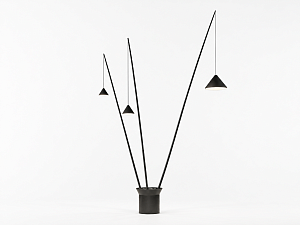 Floor Lamp North black 5620 Push-Dimming
