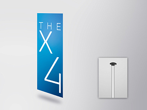 BMW THE X4 flag (vertical) (80515A497A3)