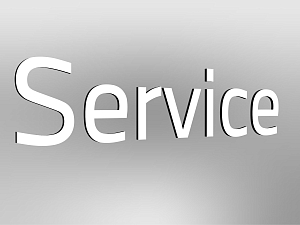 BMW Lettering “Service”, not illuminated, E1, WL