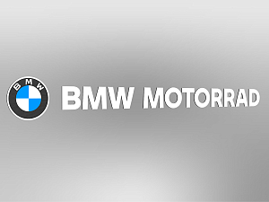 BMW MOTORRAD wordmark incl. logo brooch, one-line, white, not illuminated, E1