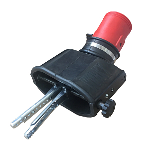 WORKY- Oval rubber nozzle with internal clamps