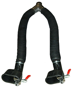 FILCAR Y-Set for double exhaust pipes with oval nozzles with grip