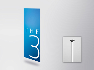 BMW THE 3&nbsp;&nbsp;flag (vertical) (80515A498B2)