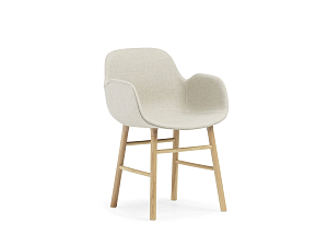 Armchair Form Full Upholstery Oak 