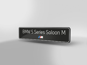 Model Plate BMW 5 Series Saloon M