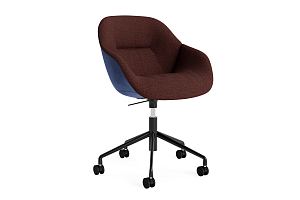 Chair ABOUT A CHAIR&nbsp;&nbsp;AAC 153 SOFT DUO RED/BROWN MOTTLED & DARK BLUE