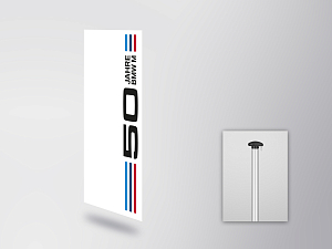 BMW M flag special edition 2022 (vertical) 