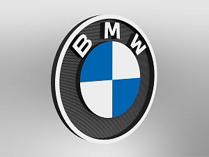 BMW logo size E2 wall mounted, illuminated