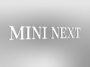 MINI Lettering "MINI NEXT", white, unlit, E1