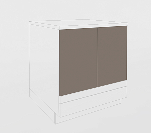 Multifunctional Counter Retrofit doors printer cabinet