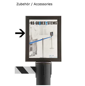 A4 portrait sign board for posts with 9m tape