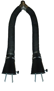 FILCAR Y-Set for double exhaust pipes with nozzles with internal grip