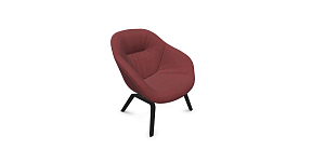 Lounge chair AAL 83 soft 654 bordeaux