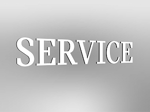 MINI Lettering “Service”, not illuminated, E1